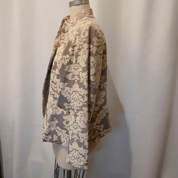 NWT Jones New York Signature Open Front Tapestry Blazer Size 16W