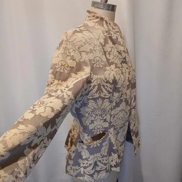 NWT Jones New York Signature Open Front Tapestry Blazer Size 16W