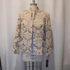 NWT Jones New York Signature Open Front Tapestry Blazer Size 16W
