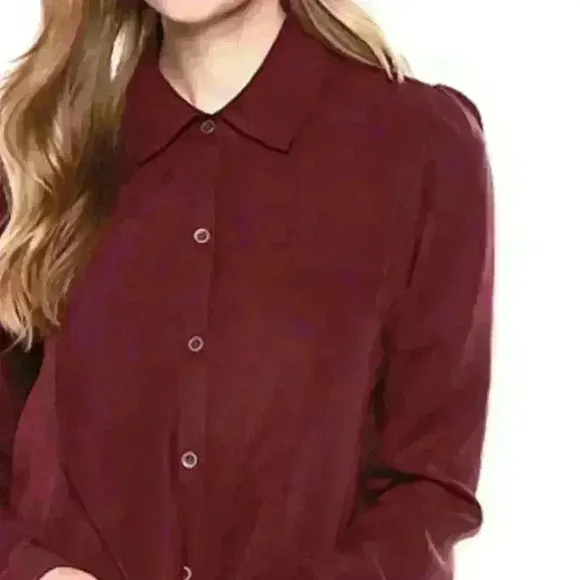 NWT Three Dots All Weather Button Down Shirtdress