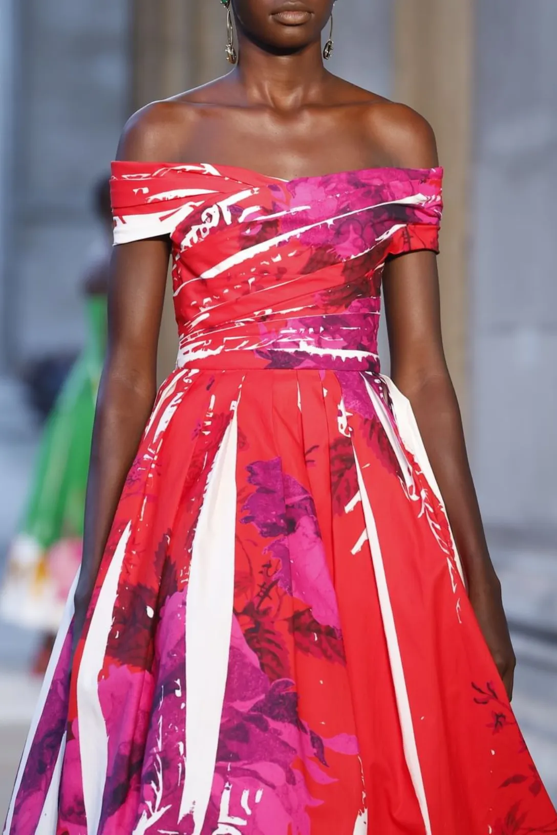 Off Shoulder Full Skirt Cocktail Dress | Rose Poppy