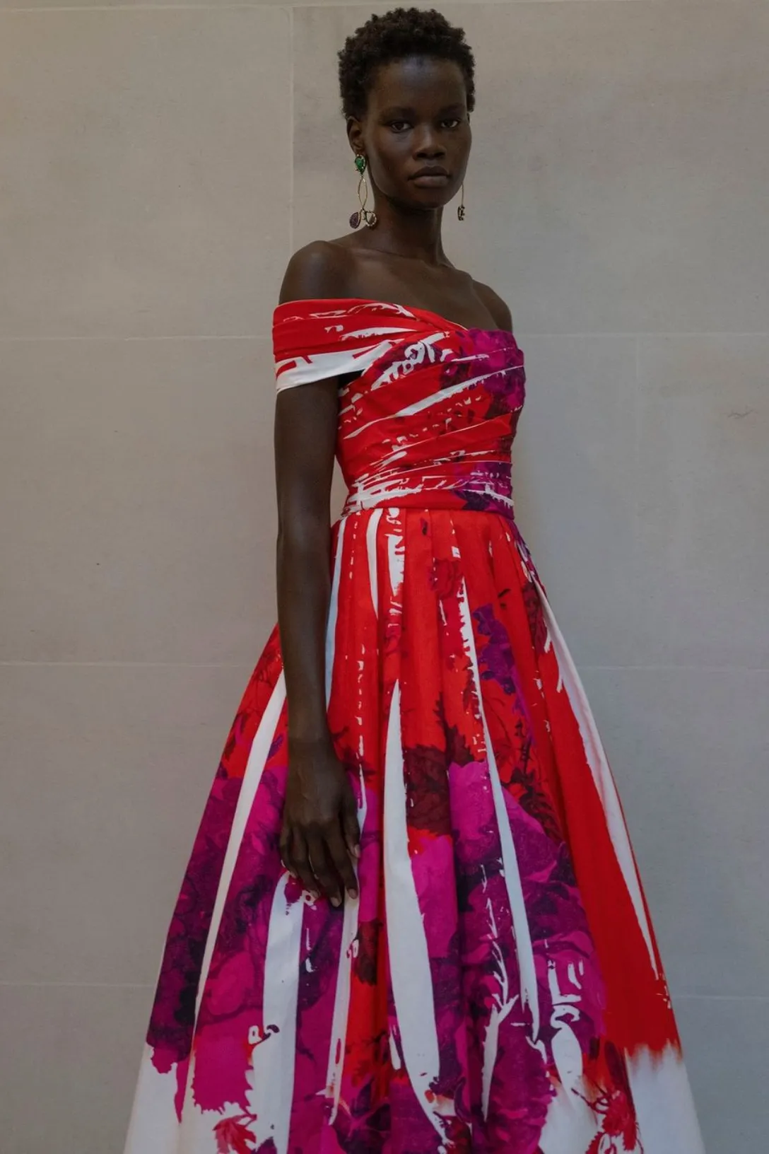 Off Shoulder Full Skirt Cocktail Dress | Rose Poppy