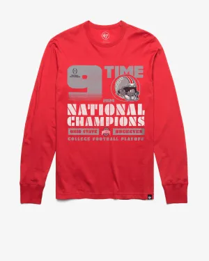 OHIO STATE BUCKEYES 2024 CFP NATIONAL CHAMPIONS '47 FRANKLIN LONG SLEEVE TEE
