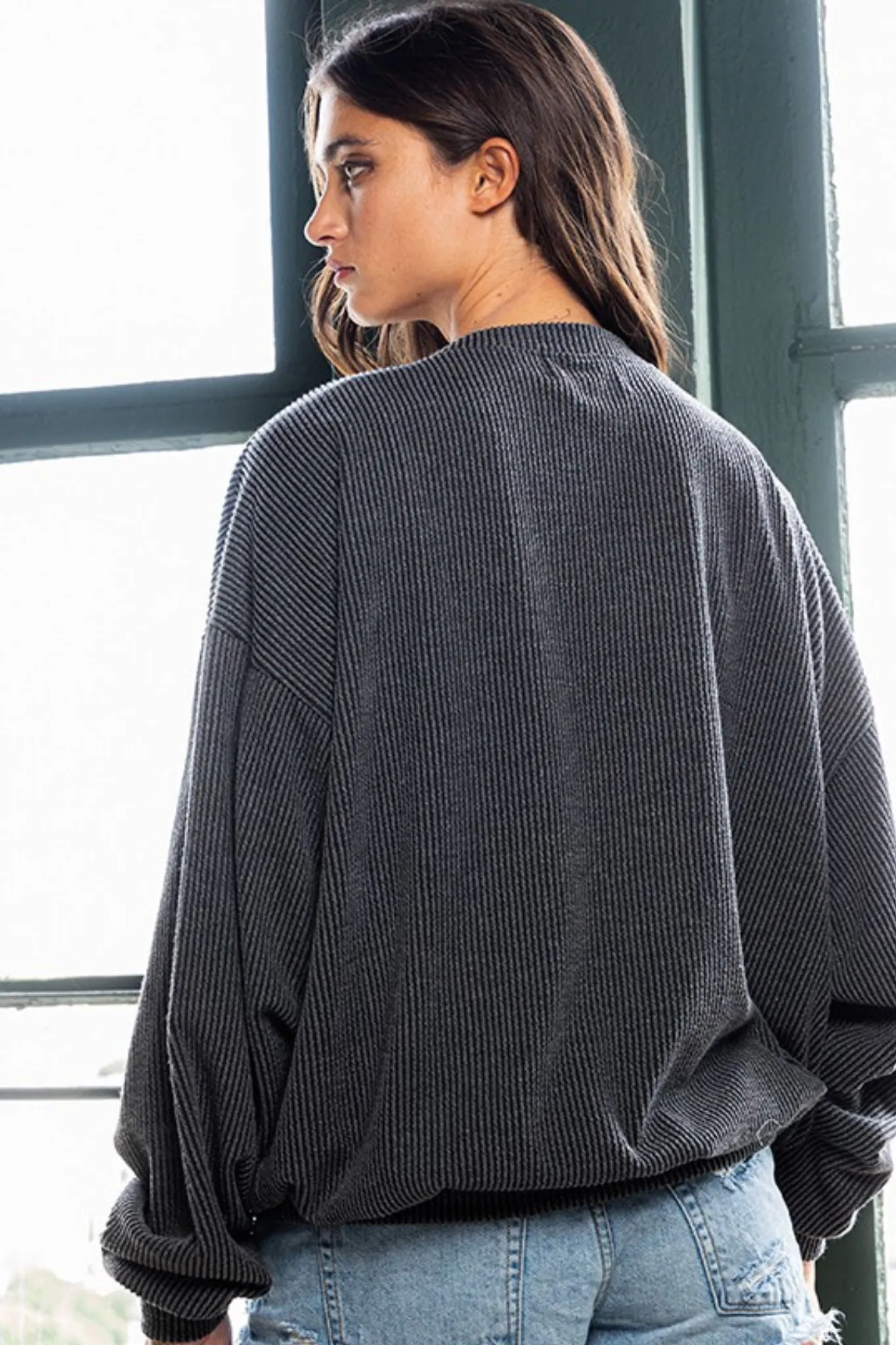 OKLAHOMA Comfy Oversize Graphic Sweatshirt