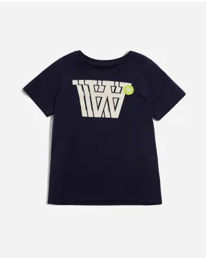 Ola Badge Logo Junior T-Shirt - Navy