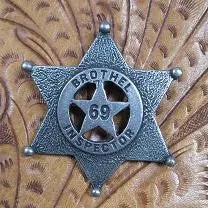 Old West Historic Replica Badge: Brothel Inspector Star