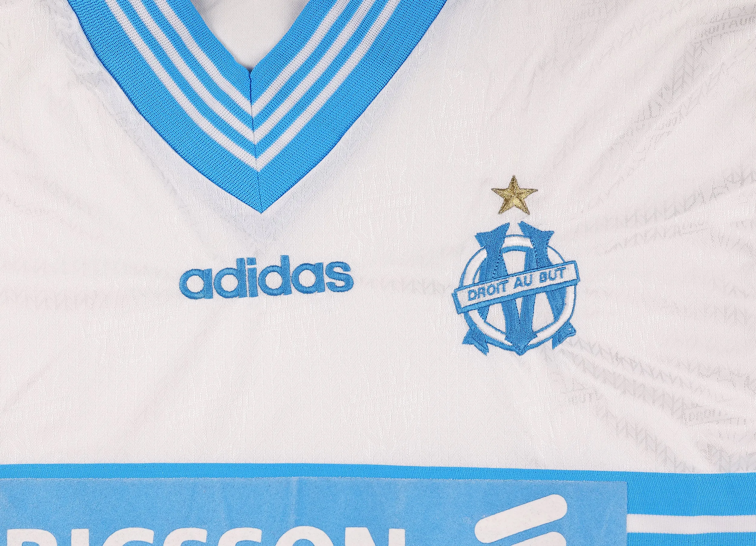 Olympique Marseille 1997 Adidas Home Football Shirt - White - XL