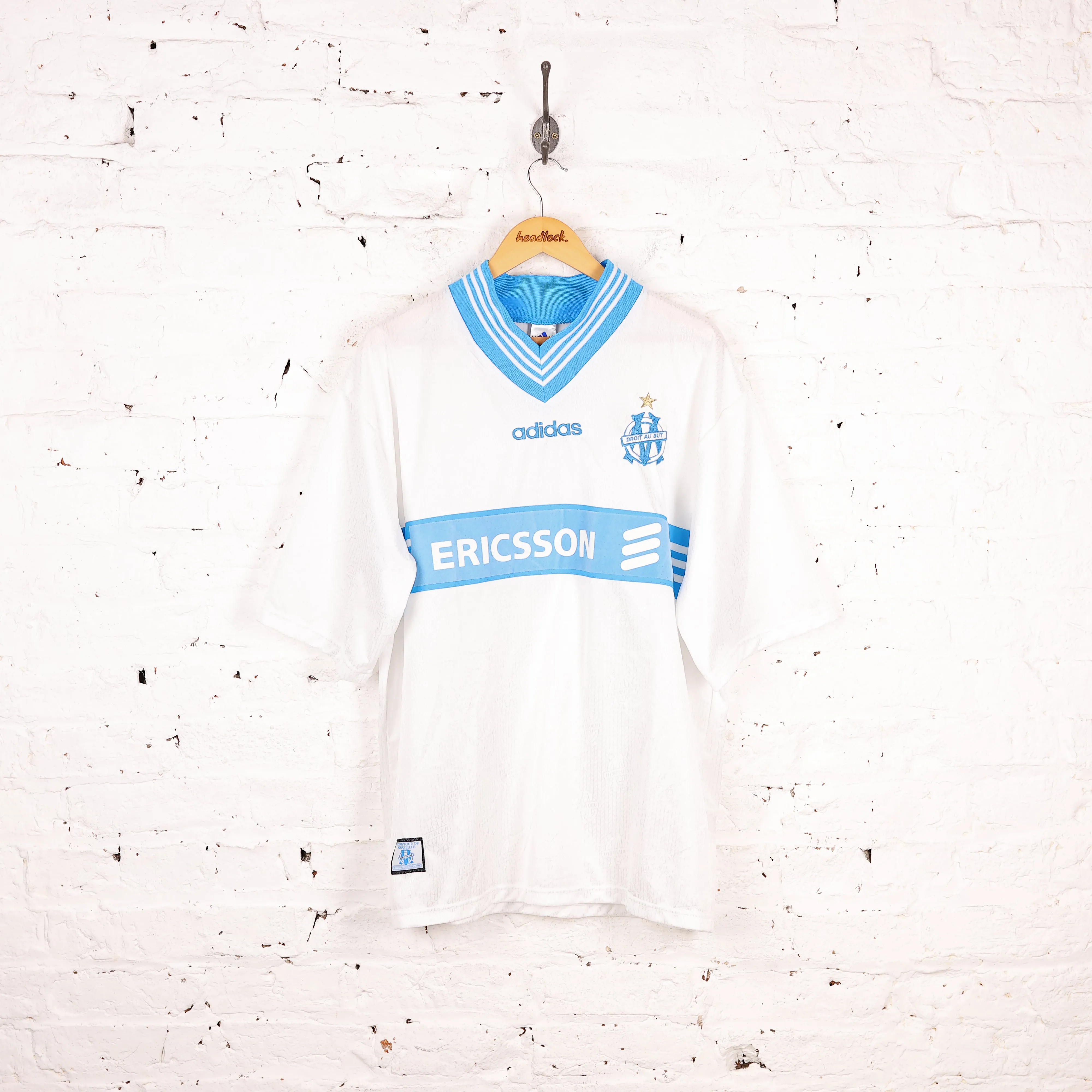 Olympique Marseille 1997 Adidas Home Football Shirt - White - XL