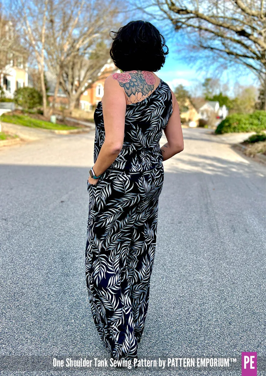 One Shoulder Tank | Stretch Sewing Pattern