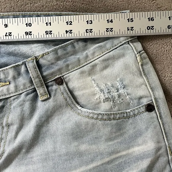 One X ONE TEASPOON Freebirds Low Waist Short Rise Skinny Jeans 27 Distressed
