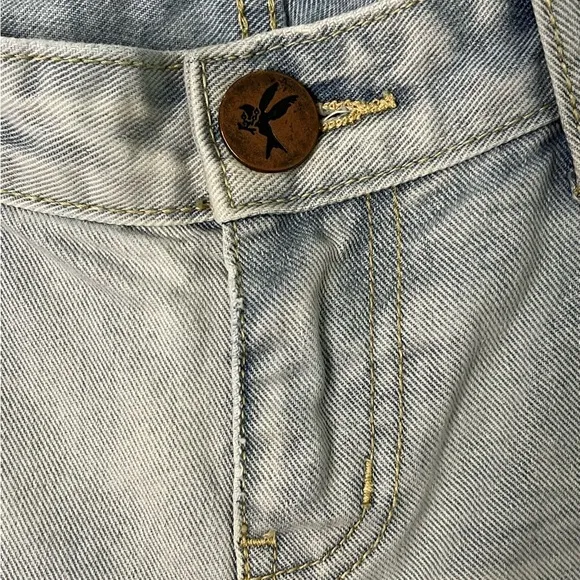 One X ONE TEASPOON Freebirds Low Waist Short Rise Skinny Jeans 27 Distressed