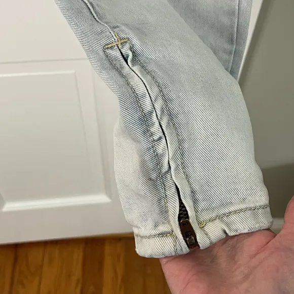One X ONE TEASPOON Freebirds Low Waist Short Rise Skinny Jeans 27 Distressed