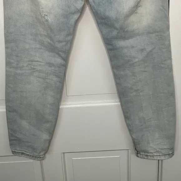 One X ONE TEASPOON Freebirds Low Waist Short Rise Skinny Jeans 27 Distressed