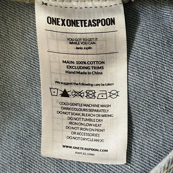 One X ONE TEASPOON Freebirds Low Waist Short Rise Skinny Jeans 27 Distressed