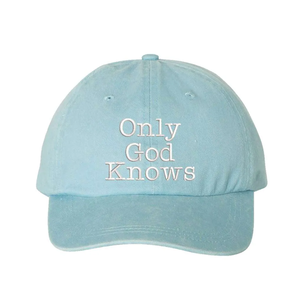 Only God Knows Washed Baseball Hat