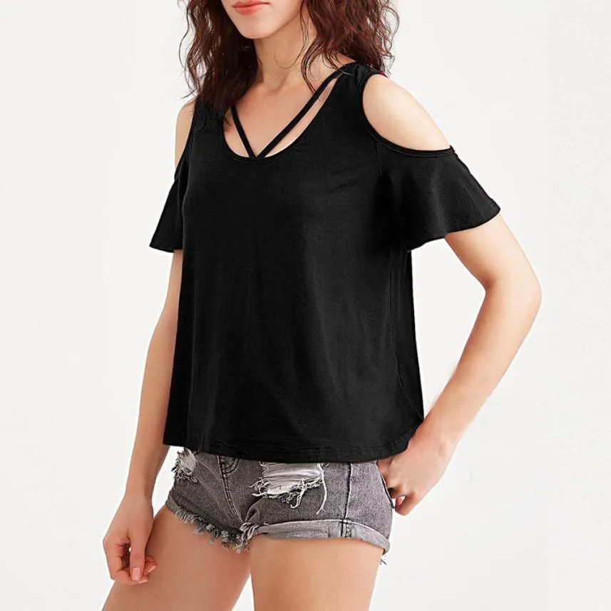 Open Shoulder T-Shirt