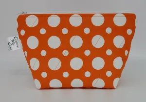 Orange Polka Dots - Notions Bag