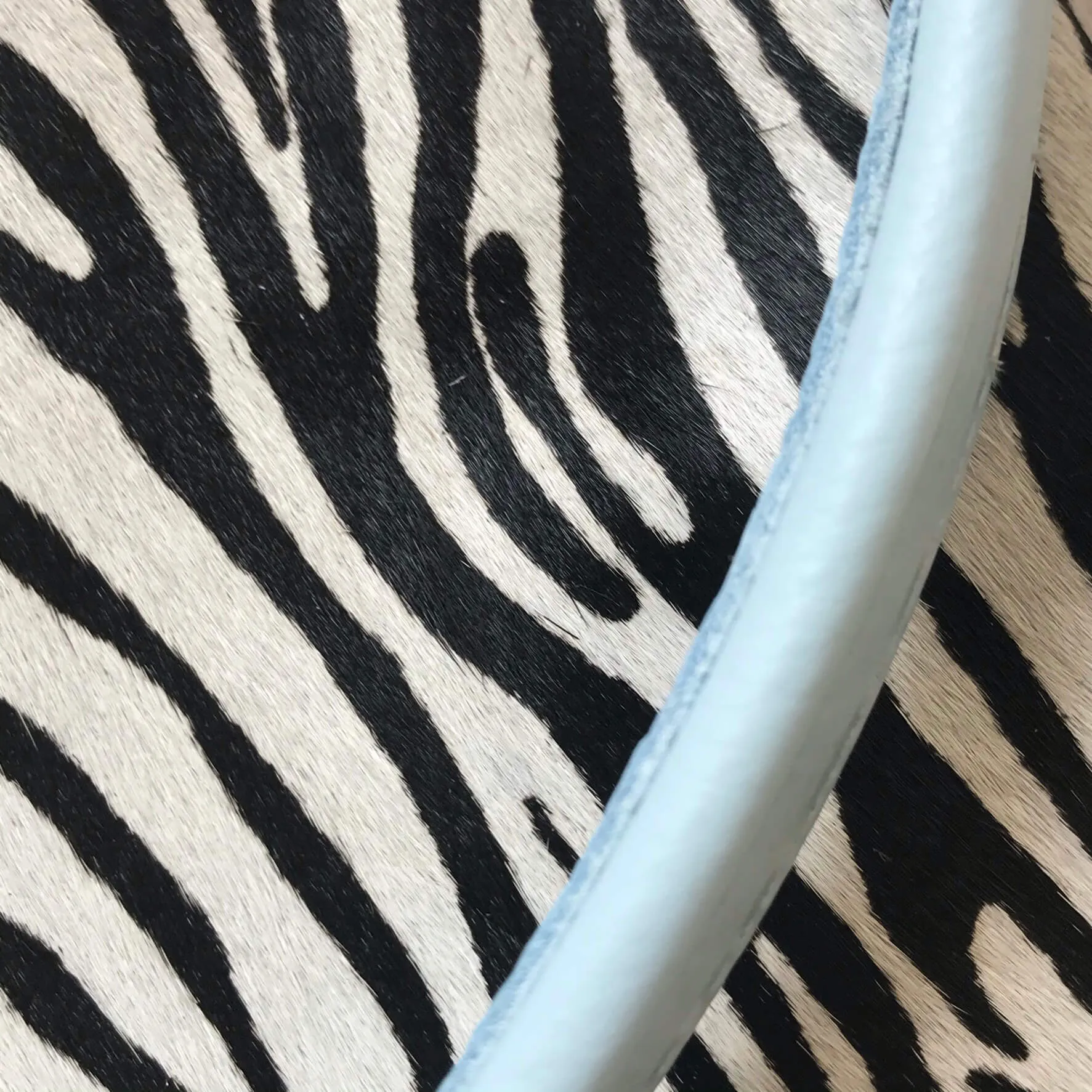 Owen Barry Iggy Leather Bag - Mini Zebra Kos Blue
