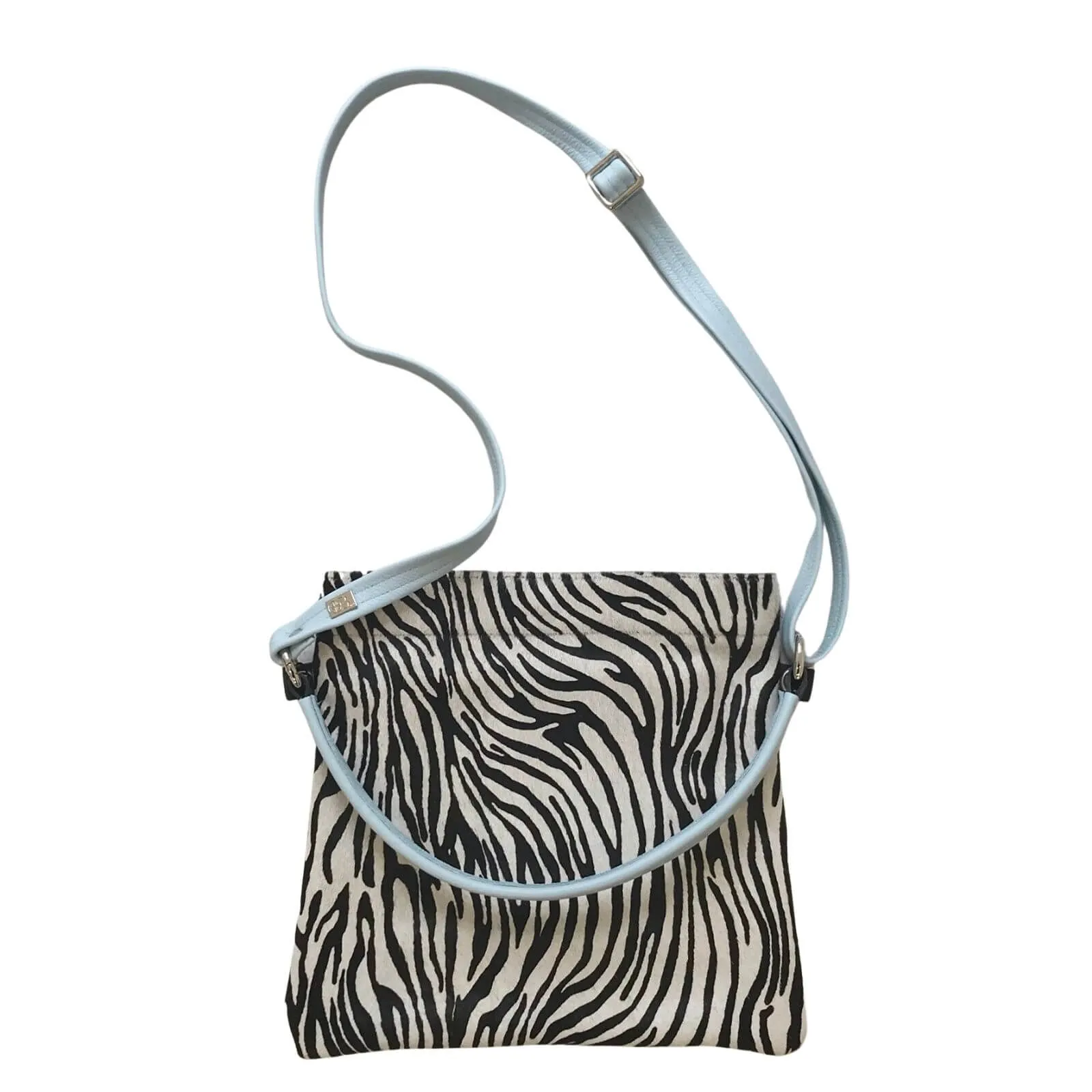 Owen Barry Iggy Leather Bag - Mini Zebra Kos Blue