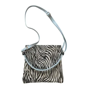 Owen Barry Iggy Leather Bag - Mini Zebra Kos Blue