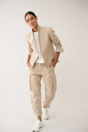 Owen Blazer in Washed Canvas - Desert