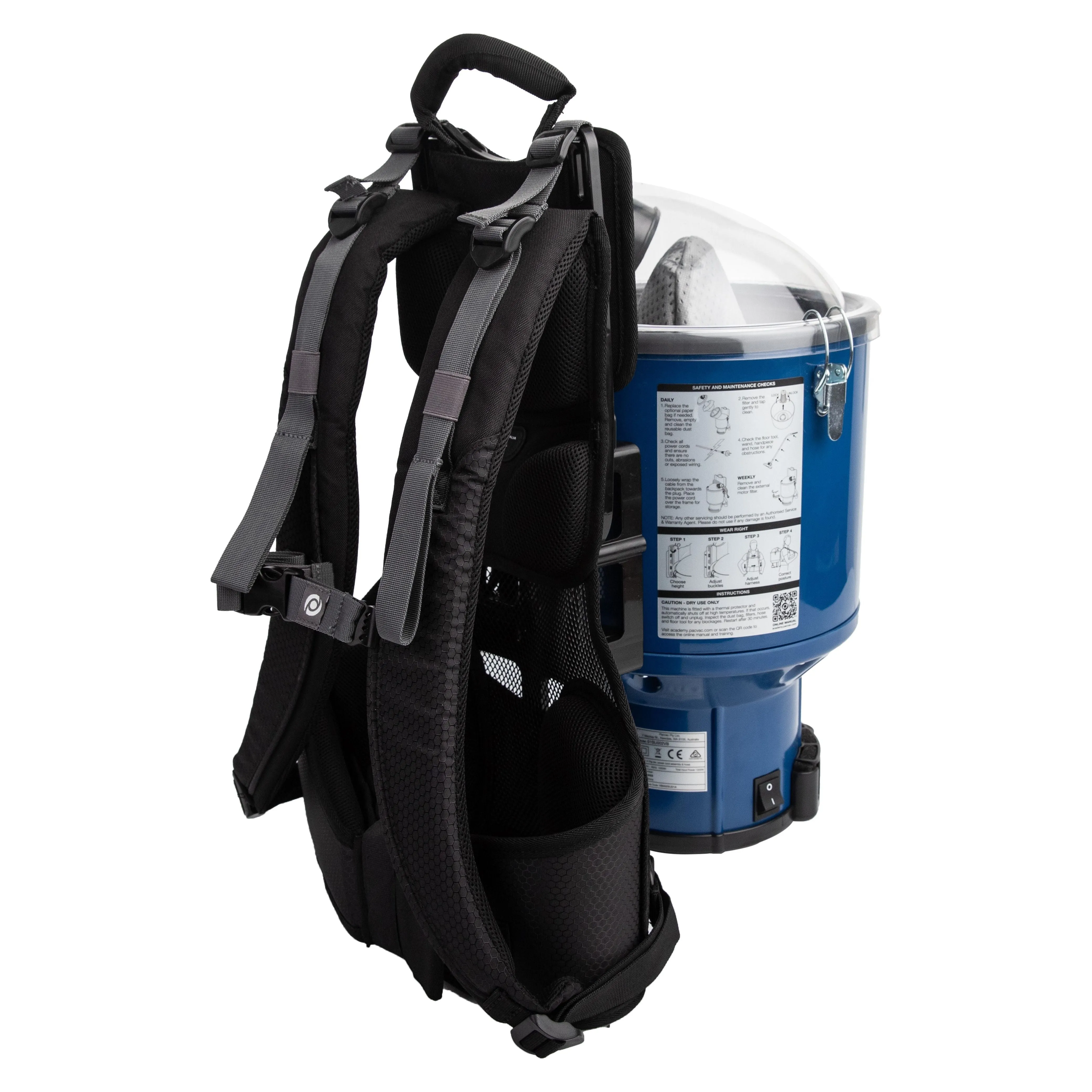PacVac Superpro 700 Backpack Vacuum