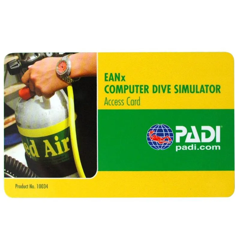 PADI Enriched Air Manual inc Sim Access Card