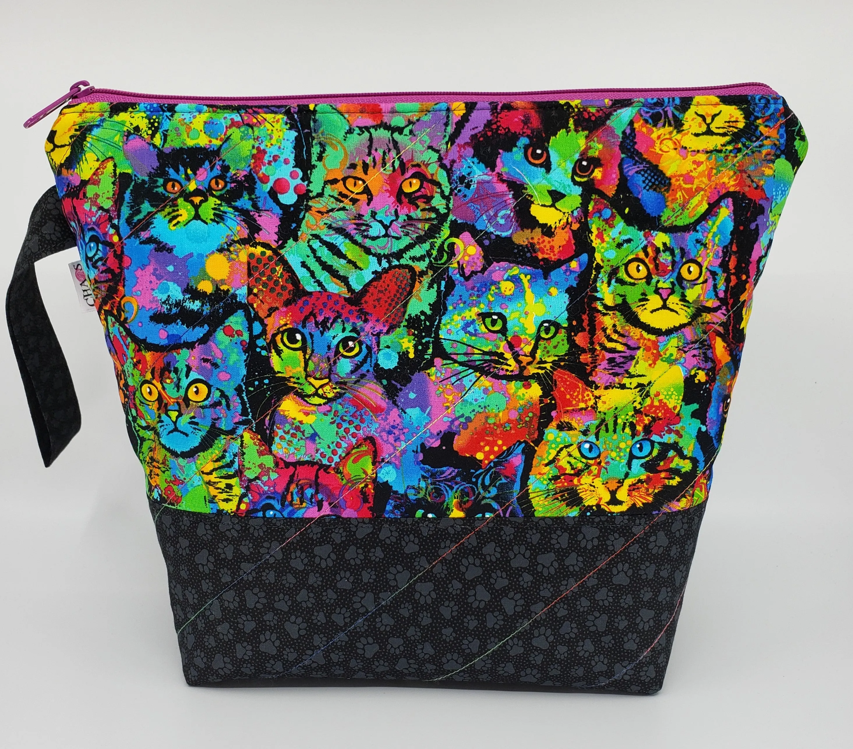 Painted Cats - Project Bag - Medium