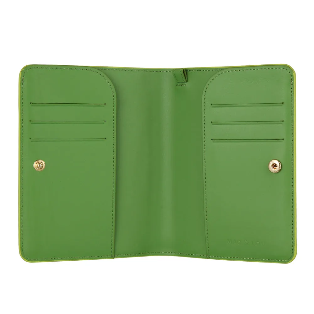 Passport Case | Smooth Lime Green