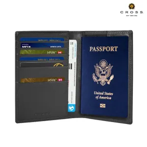 Passport Wallet with Credit / ID card case CROSS Barth International