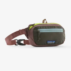 PATAGONIA ULTRALIGHT BLACK HOLE MINI HIP PACK - PATCHWORK: PINE NEEDLE GREEN
