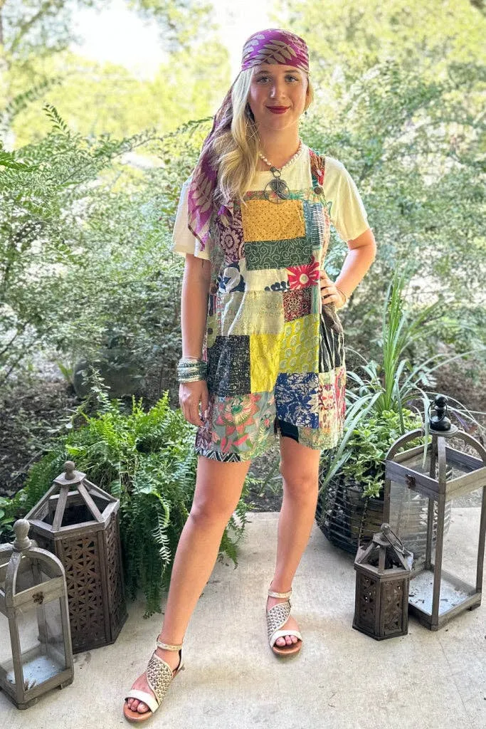 Patchwork Sunrise Jaded Gypsy Overalls