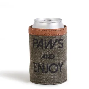Paws & Enjoy Canvas Can Sleeve