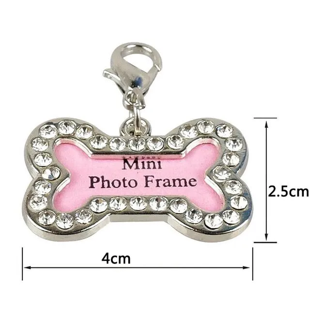 Pendant Necklace Crystal Tag