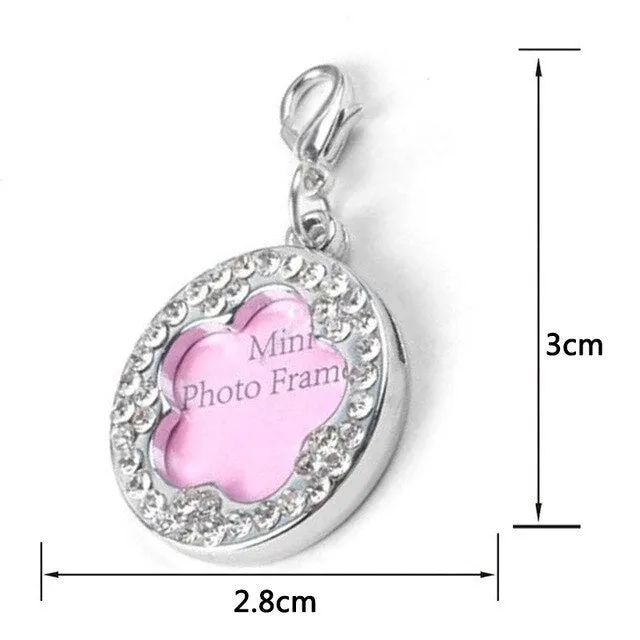 Pendant Necklace Crystal Tag