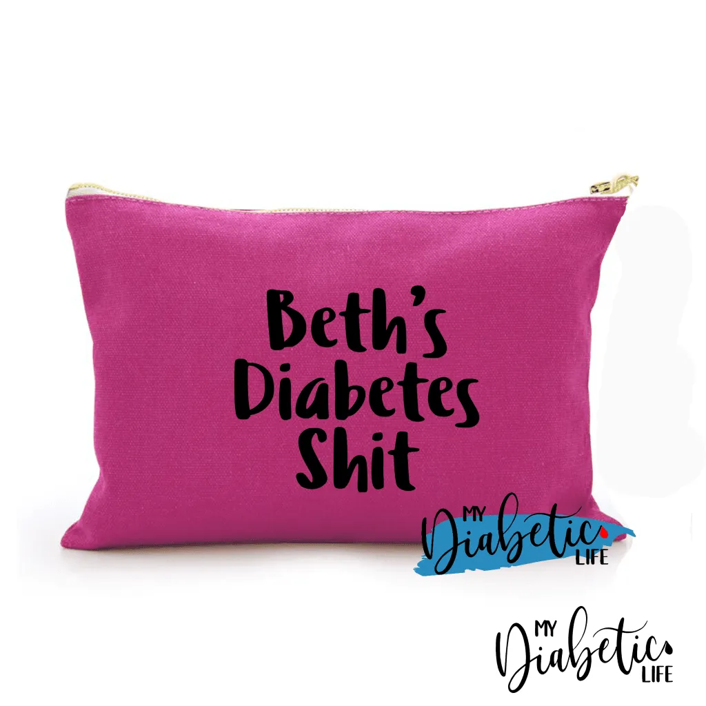 Personalised Diabetes Stuff - Carry all storage bag