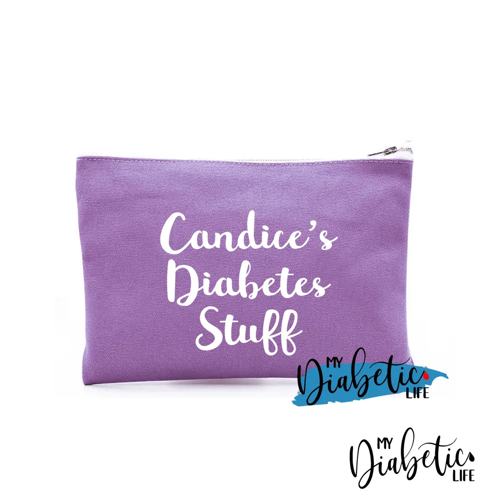 Personalised Diabetes Stuff - Carry all storage bag