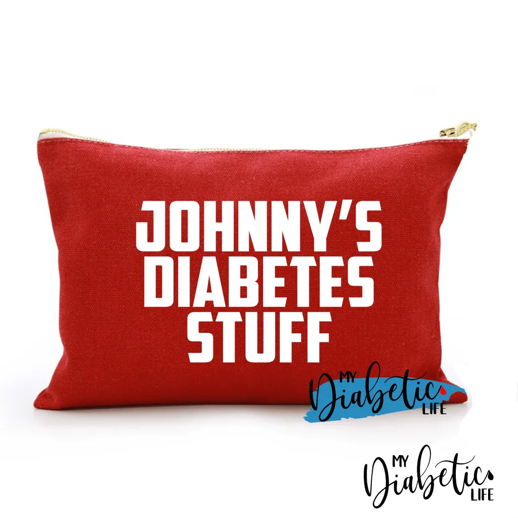 Personalised Diabetes Stuff - Carry all storage bag