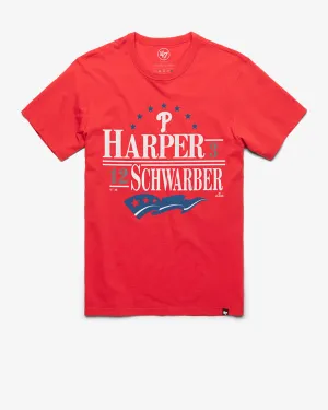 PHILADELPHIA PHILLIES HARPER SCHWARBER '47 FRANKLIN TEE