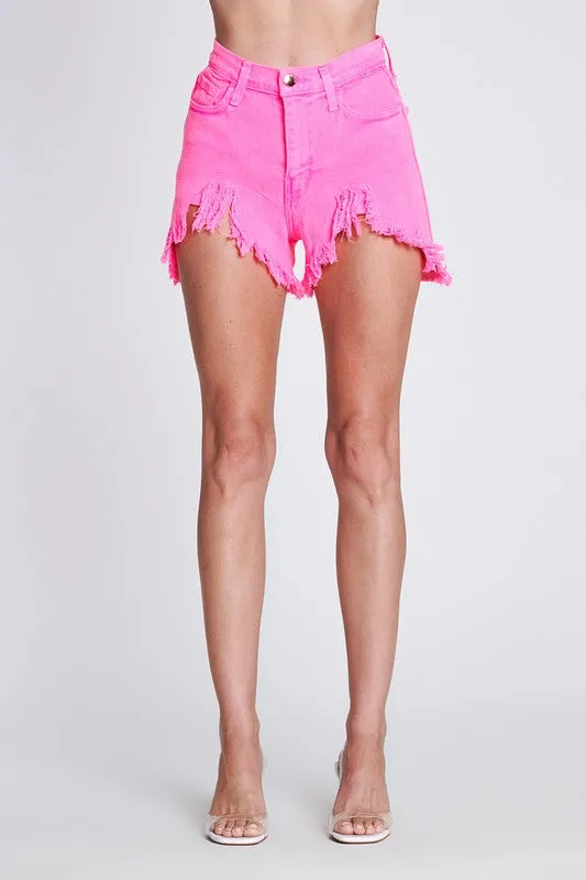 Pilar Neon Pink Shorts