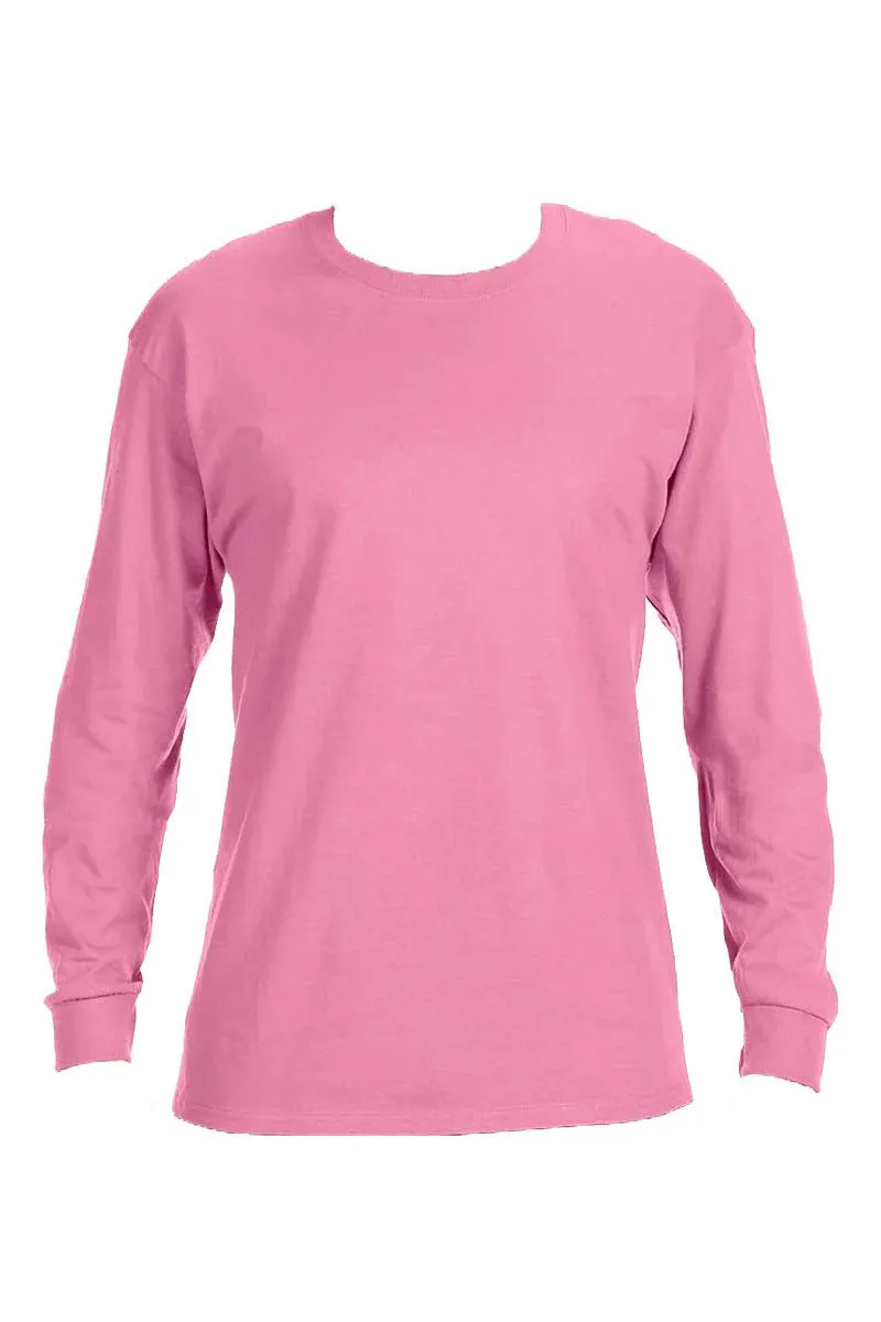 Pink Checkered Mama Unisex Dri-Power Long-Sleeve 50/50 Tee