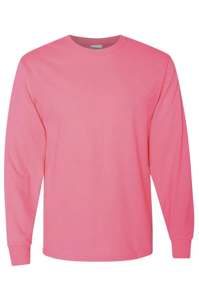 Pink Checkered Mama Unisex Dri-Power Long-Sleeve 50/50 Tee