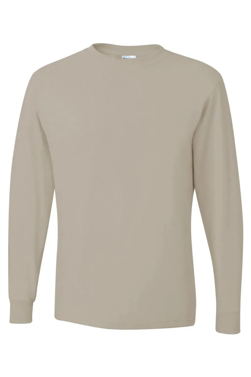 Pink Checkered Mama Unisex Dri-Power Long-Sleeve 50/50 Tee