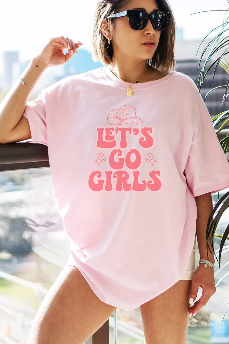 Pink Let's Go Girls Dri-Power 50/50 Tee