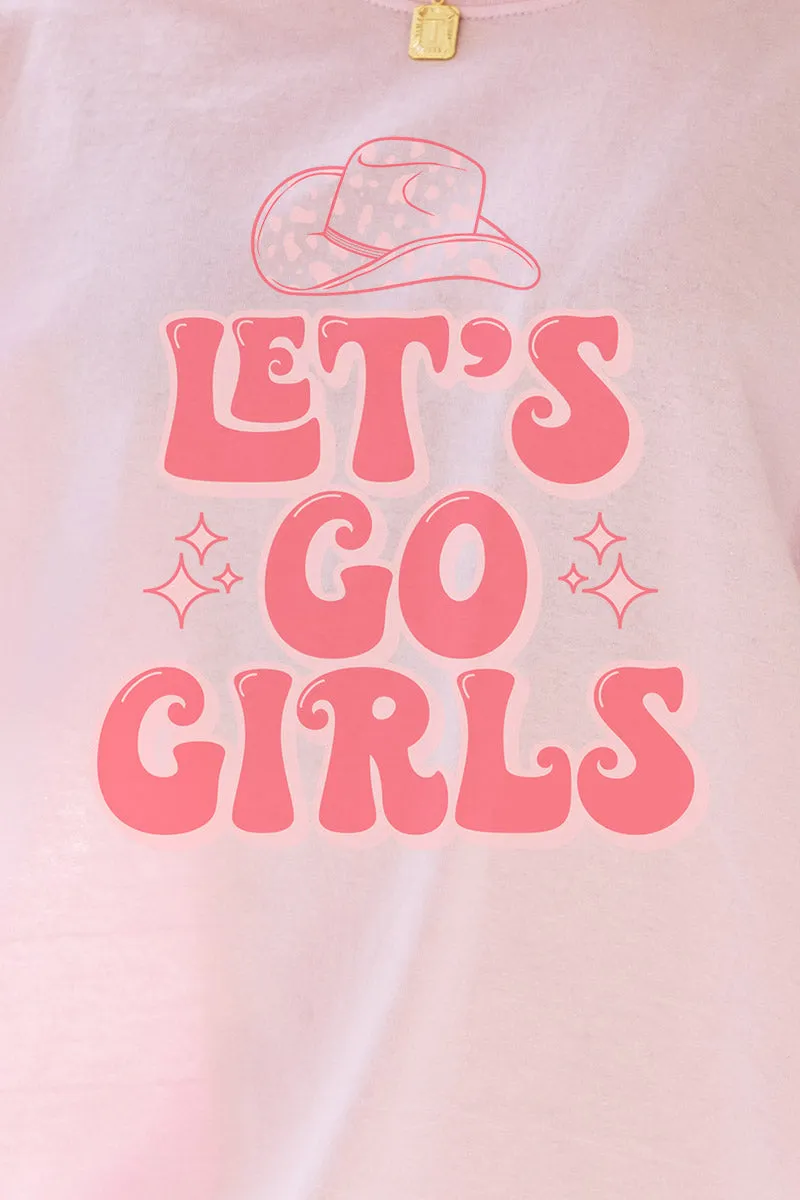 Pink Let's Go Girls Dri-Power 50/50 Tee
