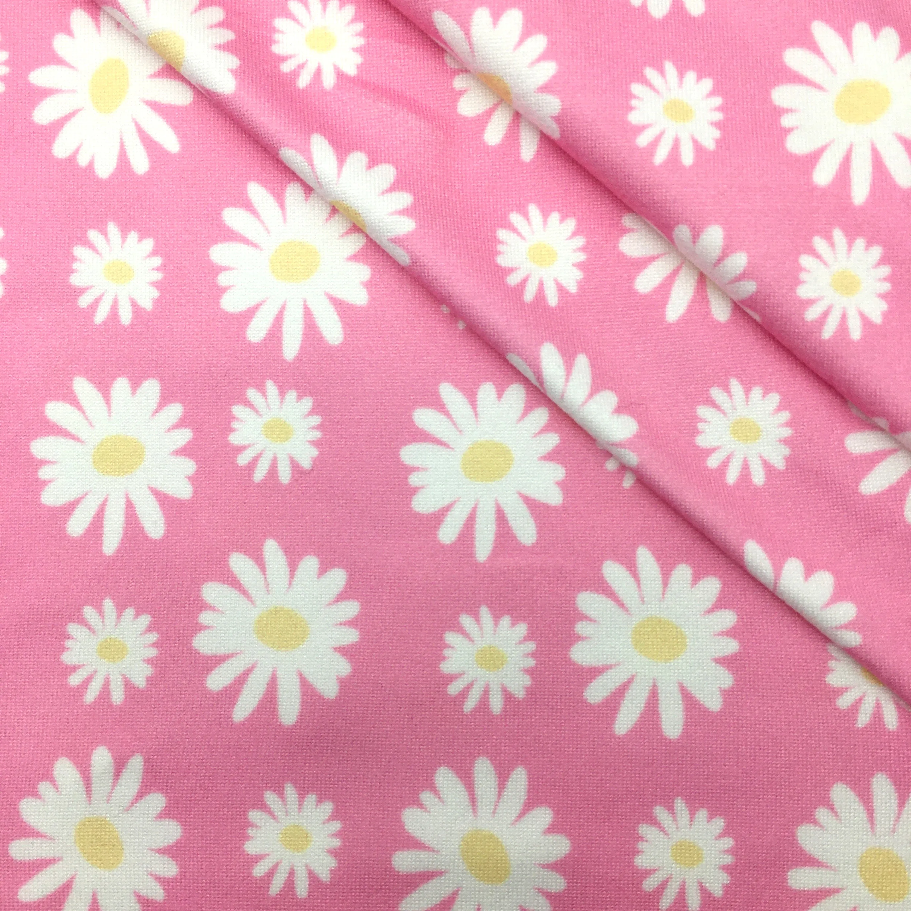 pink series flower floral printed fabric