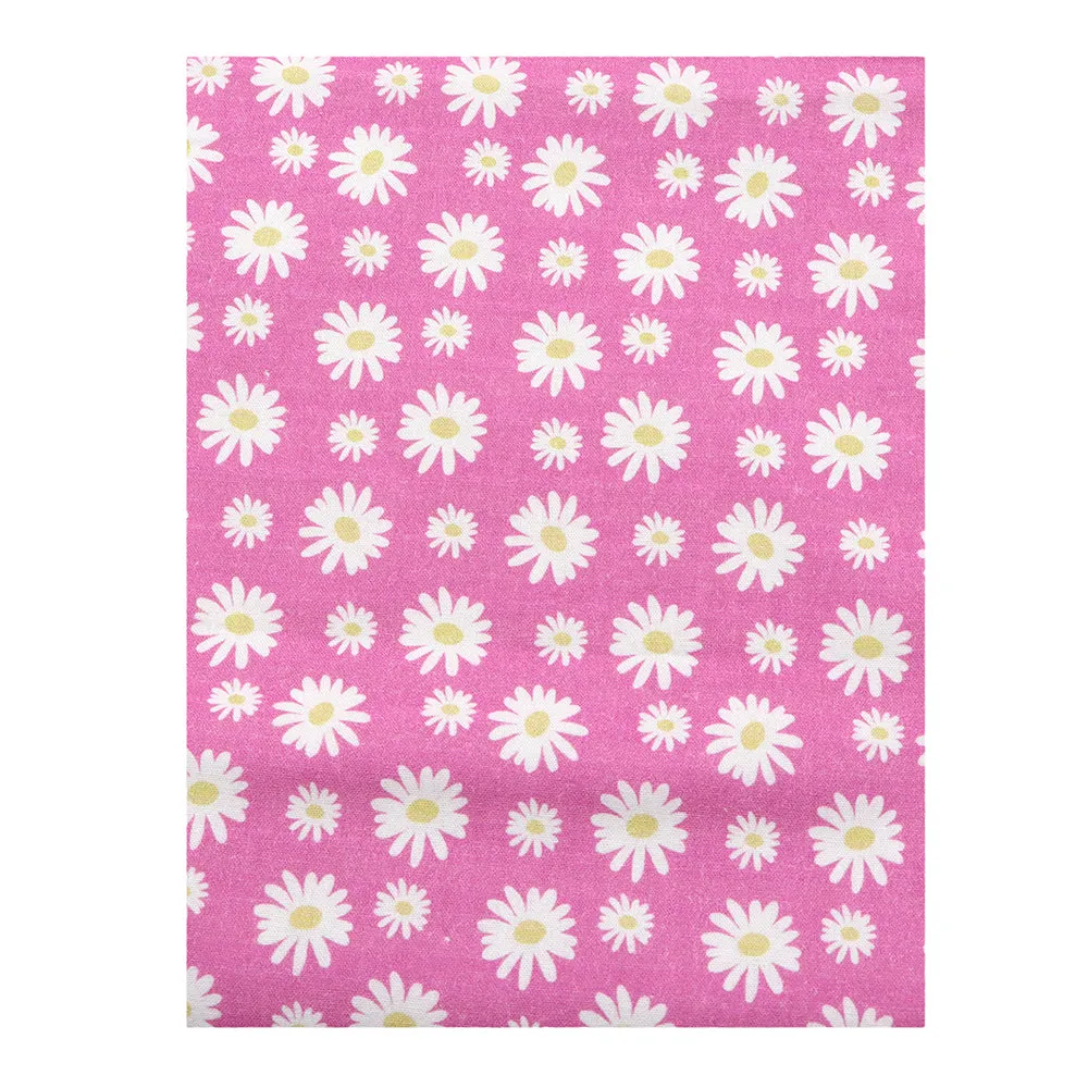 pink series flower floral printed fabric