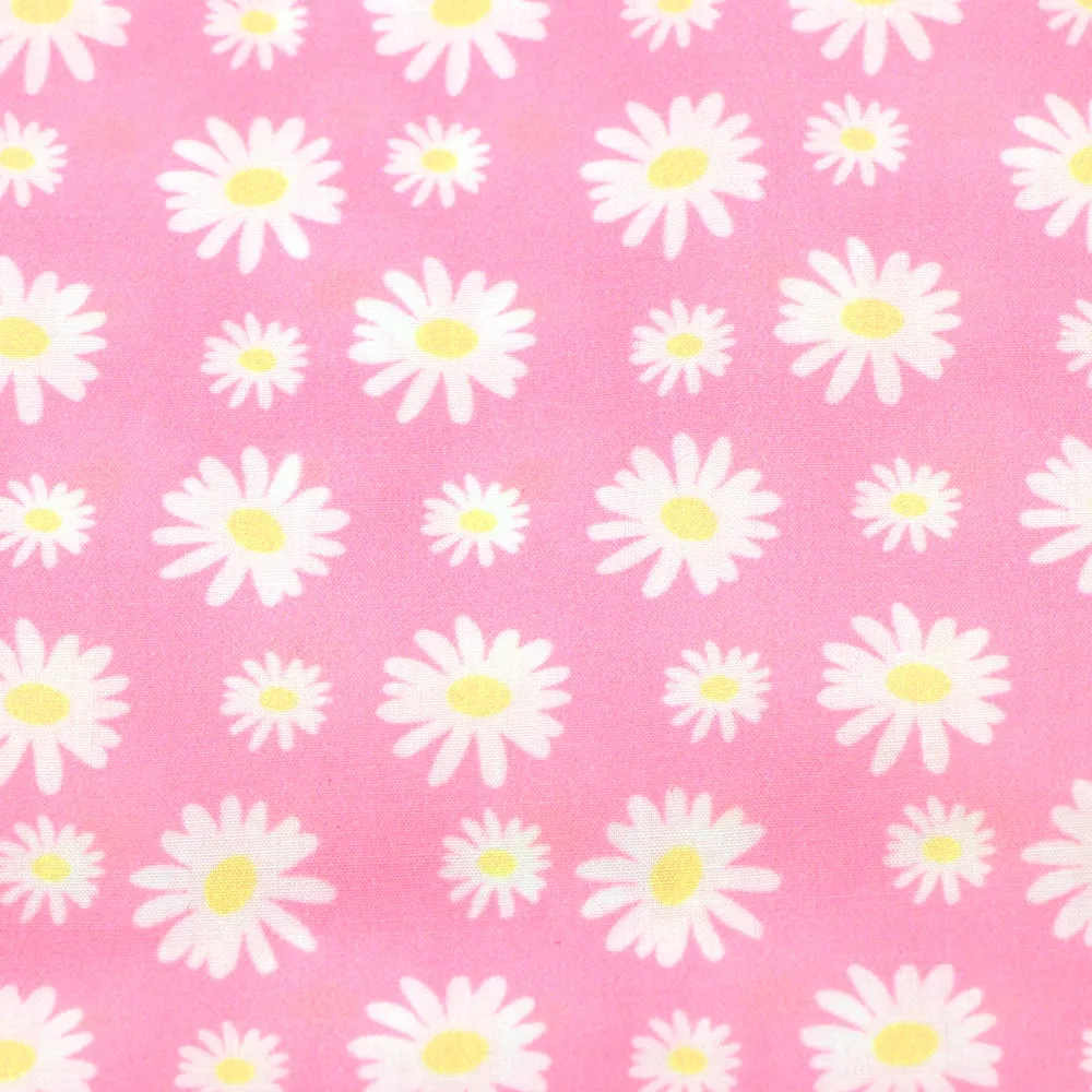 pink series flower floral printed fabric
