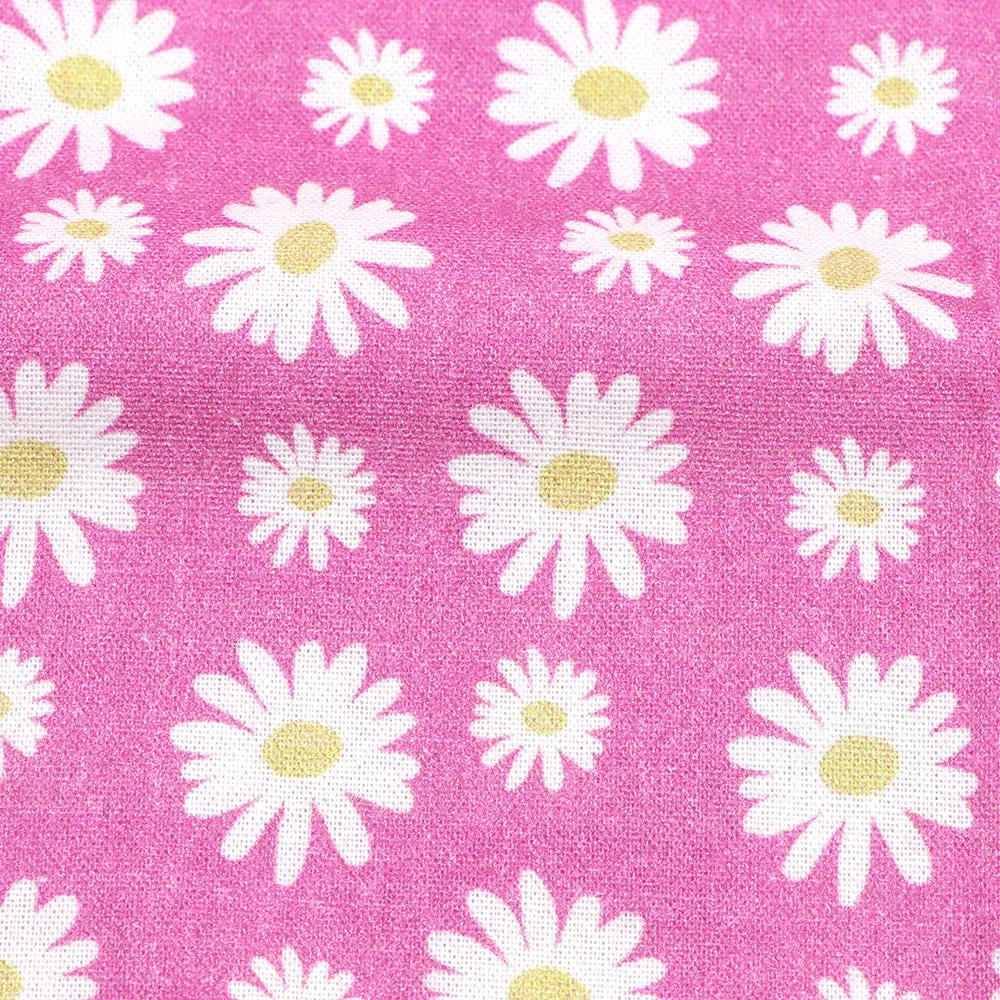 pink series flower floral printed fabric