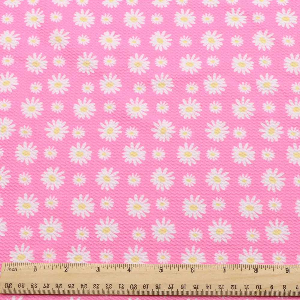pink series flower floral printed fabric